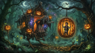 Halloween games ( гра до свята Геловіну, можна використовувати на уроках читання, повторення українських народних казок)