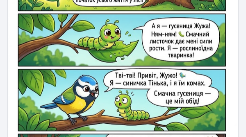 Наочні комікси з ЯДС: Природа, довкілля та Всесвіт (6 сюжетних комплектуючих аркушів А4 для 1–4 класів НУШ)