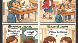 Наочні комікси з ЯДС: Здоровий спосіб життя, гігієна та емоції (для 1–4 класів НУШ)