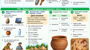 Діагностувальна робота з історії для 6 класу «Життя людини у первісний період»