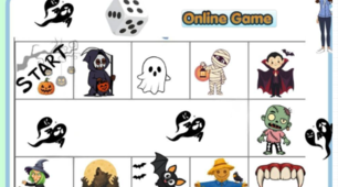 Інтерактивна настільна гра з англійської мови "Halloween Speaking Game" (Vocabulary + Speaking)