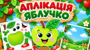 День яблука. Аплікація «Яблучко» із шаблонами для вирізання