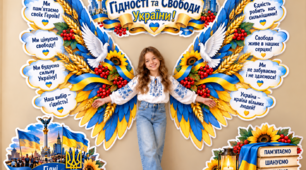 🇺🇦✨ КРИЛАТА ФОТОЗОНА ДО ДНЯ ГІДНОСТІ ТА СВОБОДИ УКРАЇНИ 💙💛
