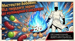 Презентація «Анатомія гарячого цеху: технологія приготування страв із бобових та вимоги до їхньої якості»