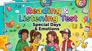LISTENING & READING TEST 6th GRADE