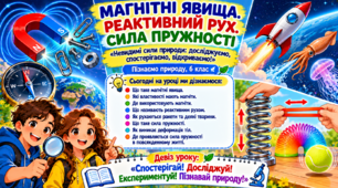 Магнітні явища. Реактивний рух. Сила пружності