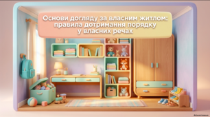 Основи догляду за власним житлом: правила дотримання порядку у власних речах - презентація (соціально-побутове орієнтування)