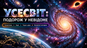 Усесвіт та розмаїття об’єктів у ньому: галактики, зорі, пульсари, білі карлики та червоні гіганти, чорні діри. 5 клас НУШ. Довкілля.