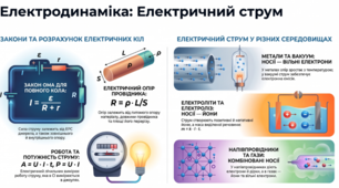 Контрольна робота № 1 з теми «Електродинаміка. Частина 1. Електричний струм»