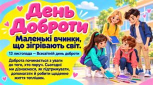 Всесвітній день доброти 💛  13 листопада