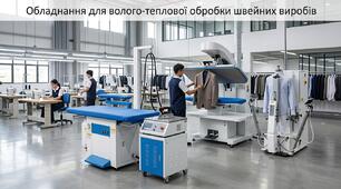 Обладнання для виконання волого-теплової обробки 