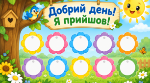 Полотно для ранкового ритуалу "Добрий день - я прийшов!"