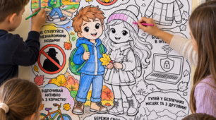 🍂🖍️ ВЕЛИКА РОЗМАЛЬОВКА «БЕЗПЕКА НА ОСІННІХ КАНІКУЛАХ»! 🍁1, 4, 9, 16, 25 аркушів