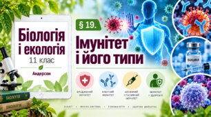 Імунітет і його типи. Презентація, інфографіка, робочий аркуш