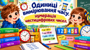 Урок 37 Одиниці вимірювання часу. Нумерація шестицифрових чисел.