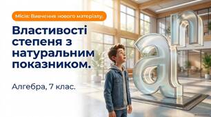Властивості степеня з натуральним показником