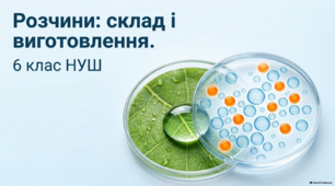 Розчини : склад і виготовлення. 6 клас НУШ