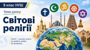 Презентація "Світові релігії" 9 клас НУШ