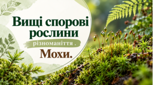 Презентація «Вищі спорові рослини. Різноманіття. Мохи» Біологія.7 клас.НУШ за підручником  Тагліної