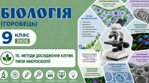 Методи дослідження клітин. Типи мікроскопії. Презентація, інфографіка, робочий аркуш