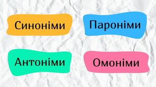 Групи слів за заченям