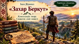 7 клас НУШ Композиція й основні сюжетні лінії повісті Івана Франка «Захар Беркут»