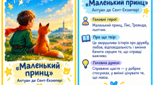 Картки з зарубіжної літератури для 6 класів: адаптований матеріал для дітей з ООП