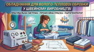 М.1. Обладнання для виконання волого-теплової обробки швейних виробів 