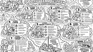 Колективна розмальовка «Безпечні канікули — яскраві спогади!»