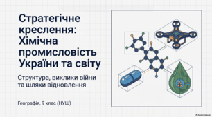 Які особливості розвитку хімічної промисловості — презентація з географії 9 клас НУШ