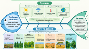 Вправи «Фішбоун: розкриваємо таємниці природних зон»