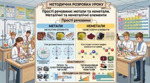 Прості речовини: метали та неметали. Металічні та неметалічні елементи