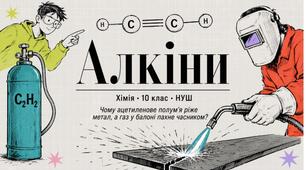 Алкіни 10 клас