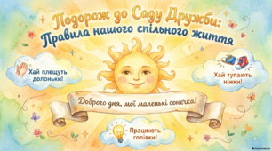 Правила співжиття. Повага до оточуючих. Казка В.О. Сухомлинського «Красиві слова і красиве діло» + робочий аркуш