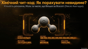 Хімічний чит-код: Як порахувати невидиме. Моль. Кількість речовини. Стала Авгадро