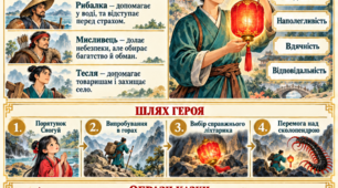 Китайська народна казка “Червоний ліхтарик”. Духовна сутність людини. Китайські національні символи»