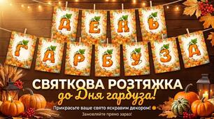 Розтяжка до свята "ДЕНЬ ГАРБУЗА"