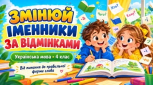 Презентація «Змінюй іменники за відмінками» з української мови для учнів початкових класів