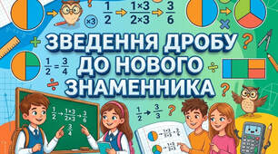 Веселі дроби: знайди пару! Зведення дробу до нового знаменника (Інклюзія)