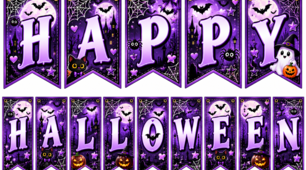 Матеріали до уроку та оформлення "Halloween" у стилі Wednesday.