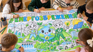 Мегарозмальовки БУДЬ СУПЕРГЕРОЄМ ЕНЕРГОЗБЕРЕЖЕННЯ!