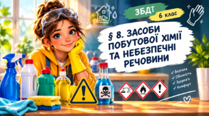 § 8. Засоби побутової хімії та небезпечні речовини