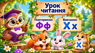Презентація «Повторення букви Ф та вивчення букви Х»