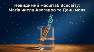 Презентація "Невидимий масштаб Всесвіту: Магія числа Авогадро та День моля" (до дня хімії / Дня моля - 23 жовтня)