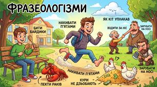 Фразеологізми. 6 клас