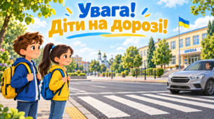 «Увага! Діти на дорозі!» — яскрава презентація з правил дорожнього руху для школярів