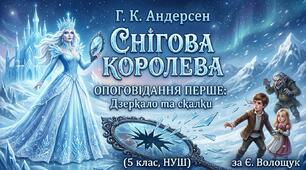 Г.К. Андерсен "Снігова королева". Оповідання перше: Дзеркало та скалки(5 клас, НУШ) за Є. Волощук