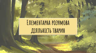 Презентація-конспект з біології "Елементарна розумова діяльність тварин"