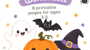 Halloween worksheets for very young learners ESL Завдання на Геловін для дітей 3-6 років