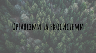 Презентація-конспект з біології "Організми та екосистеми"